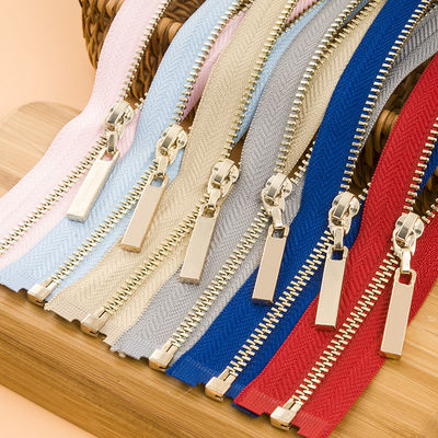 Durable  Metal Zipper Gold Teeth Zinc Alloy Open Type Clothing Accessories
