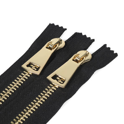 #5  Original Open-End Metal Zipper In Black  Auto-Lock