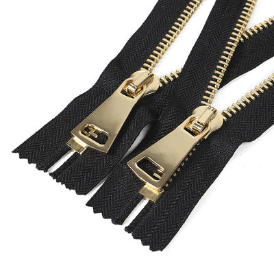#5  Original Open-End Metal Zipper In Black  Auto-Lock