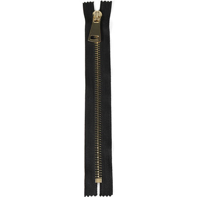 #5  Original Open-End Metal Zipper In Black  Auto-Lock