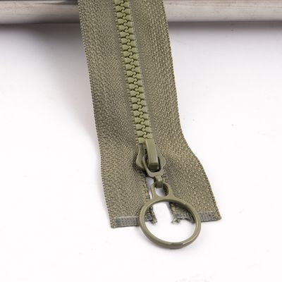 #5 Resin Zipper With Colorful Teeth For Garment In Pink