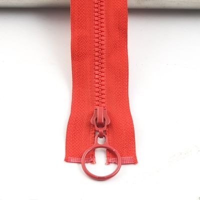 #5 Resin Zipper With Colorful Teeth For Garment In Pink