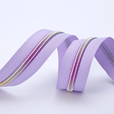 #5 Nylon Zipper Rainbow Teeth For Garments Suburban Wear Formal Dress