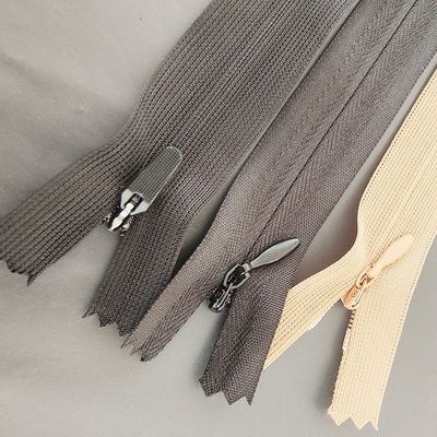Colorful Reversible Invisible Zipper 3# Hidden Zippers Close-End  For Dresses