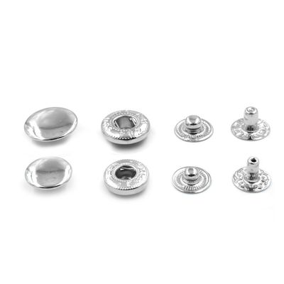 Zinc Alloy Brass Metal Press Stud Button Prong Snap Fastener Button For Garment