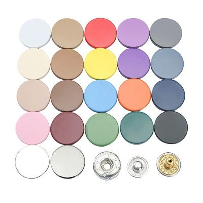 Decorative Accessories  Round Press Zinc Alloy Custom Metal Snap Buttons For Clothes