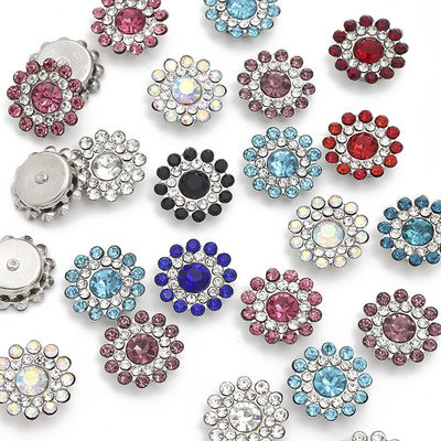 Accessory China Wholesale Rhinestone Pearl Diamond Crystal Metal Button For Garment Hair Bow Center