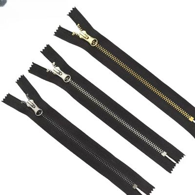#5  normal teeth, 20cm Silver Metal Close End Teeth Zippers  DALH slider