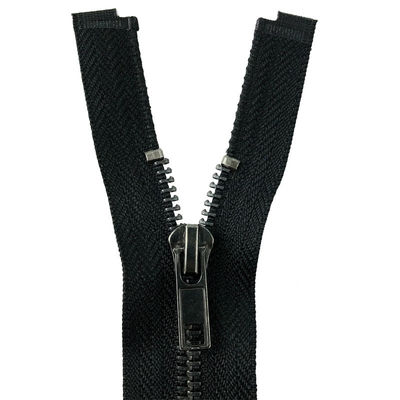 Wholesale 5# Open End Multi-Color Custom Color Metal Zip Gun Black Teeth Gold Metal Jacket Zipper
