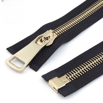 3#5#8#10#15#Metal zipper European style fine teeth Swiss teeth shiny gold zipper silver black nickel Self locking puller Metal zipper