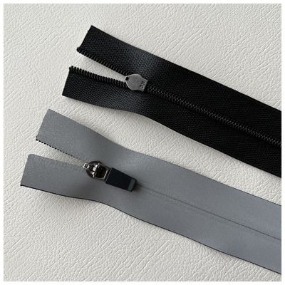TPU/PU Water-Resistant Zipper ,Waterproof Zippers with Reflective Stripe on 2 Side for outdoor, jacket ,garment