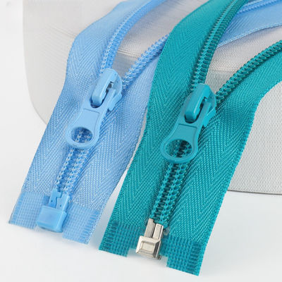Factory Hot Wholesales 3# 5# 7# 8# 10# Nylon Long Chain Zipper Same Color Teeth Zip Colorful Nylon Zipper For Bag Clothing Shoes