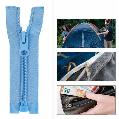 Factory Hot Wholesales 3# 5# 7# 8# 10# Nylon Long Chain Zipper Same Color Teeth Zip Colorful Nylon Zipper For Bag Clothing Shoes