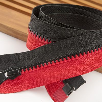 Custom Size Logo 5# Resin Zipper Plastic Molded Zipper Derlin Zipper