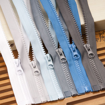 Custom Size Logo 5# Resin Zipper Plastic Molded Zipper Derlin Zipper