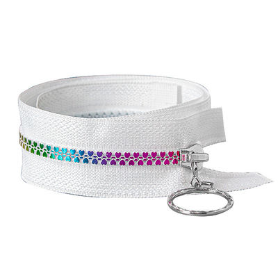 Custom Size Logo 5# Resin Zipper Plastic Molded Zipper Derlin Zipper