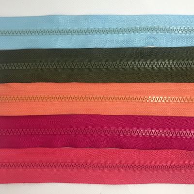 Plastic Zipper Custom 3# 5# Open End Double Open End Close End Long Chain Wholesale Factory Plastic Zippers