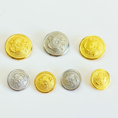 Embroidered Custom Metal Brass Round Buttons With Plating Finish Snap Button
