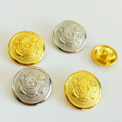 Embroidered Custom Metal Brass Round Buttons With Plating Finish Snap Button