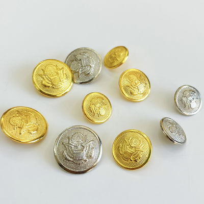 Embroidered Custom Metal Brass Round Buttons With Plating Finish Snap Button