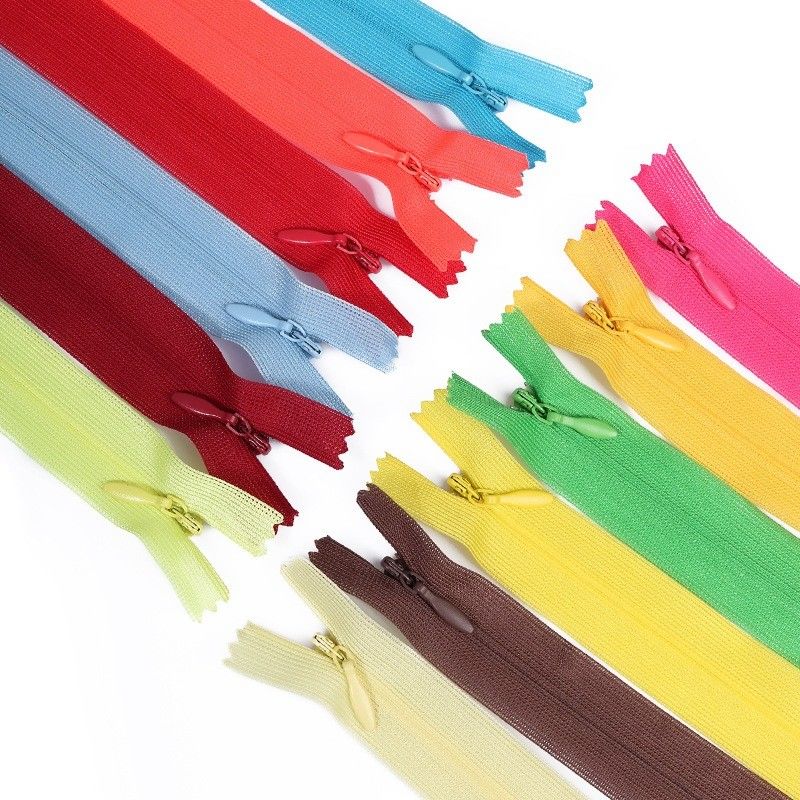 Nylon Lace Invisible Zipper Colorful Spot Throw Pillow Cushion Plastic Zippers
