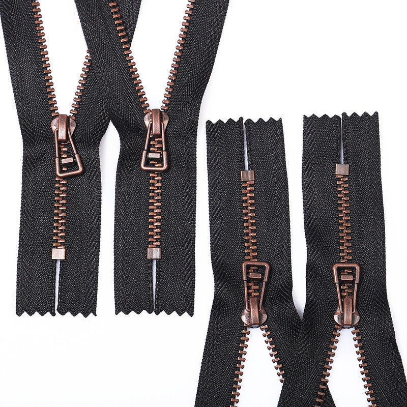 5# close end anti-copper metal zippers for women's clothes man jacket zipper custom metal zipper