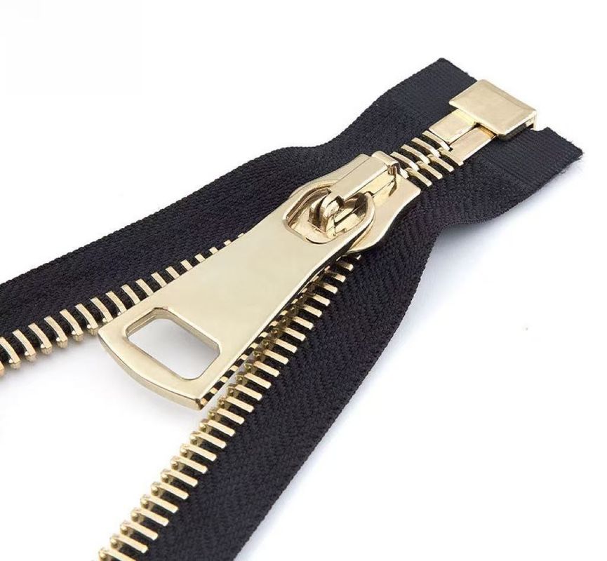 3#5#8#10#15#Metal zipper European style fine teeth Swiss teeth shiny gold zipper silver black nickel Self locking puller Metal zipper