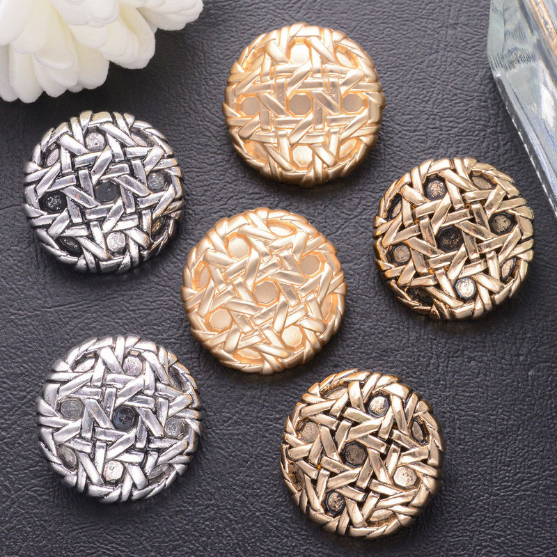Custom Sewing Dome Retro Uniform Suit Buttons Shank Metal Button For Clothing